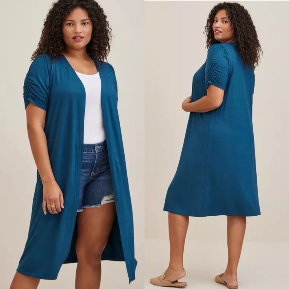 Torrid - Fit & Flare Duster Cardigan - Blue